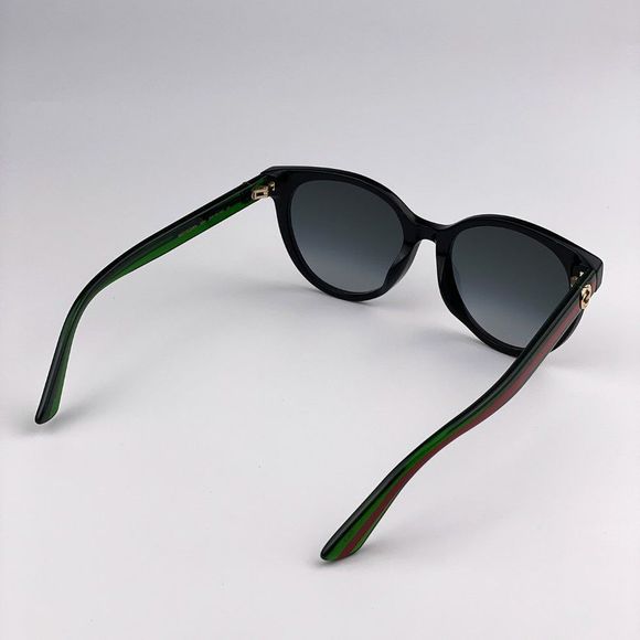 GUCCI GG0702SKN 004 Sunglasses Black Green Red Gray Round Women main image 6